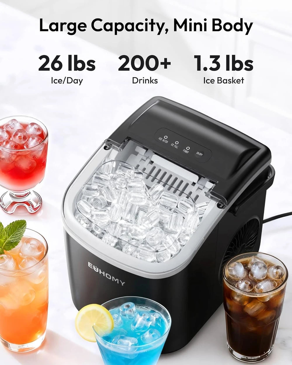 EUHOMY Portable Ice Maker