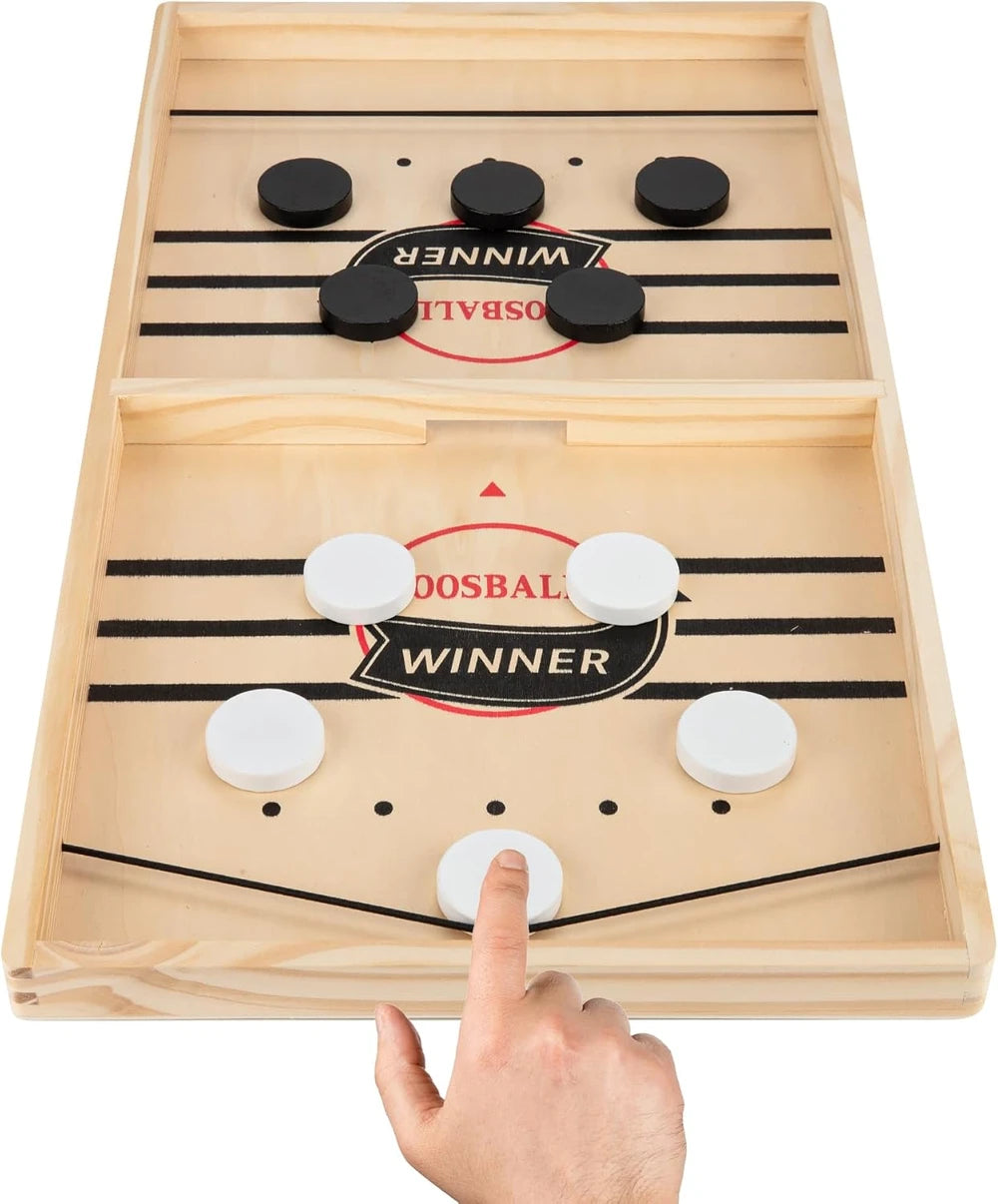Wooden Sling Puck Game