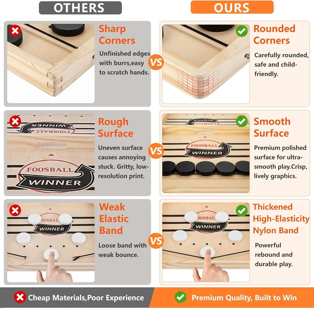 Wooden Sling Puck Game