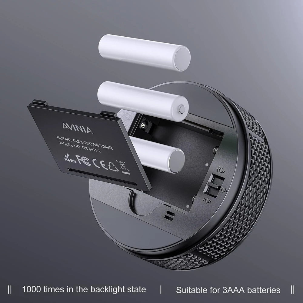 Visual Kitchen Timer Black