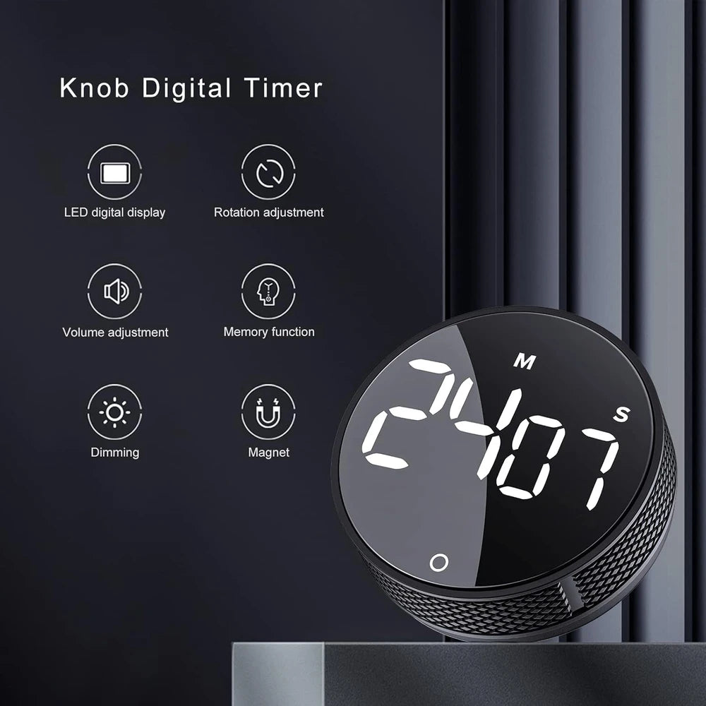 Visual Kitchen Timer Black