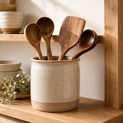 The Acacia Set — Wooden Kitchen Utensils
