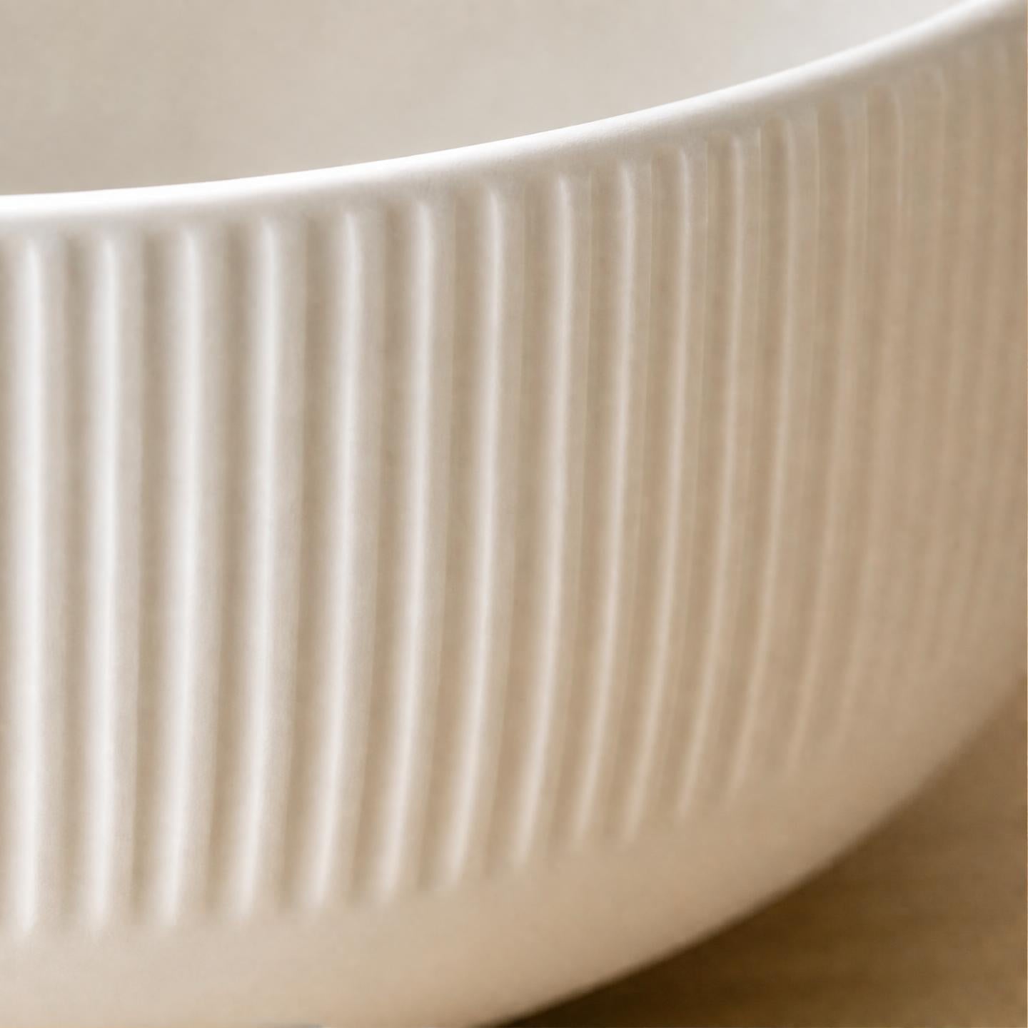 The Dinner Set — Ribbed Stoneware Collection