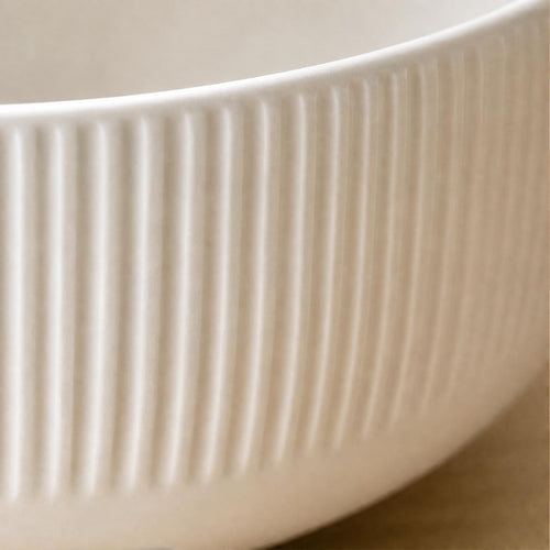 The Dinner Set — Ribbed Stoneware Collection
