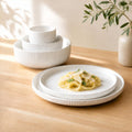 The Dinner Set — Ribbed Stoneware Collection