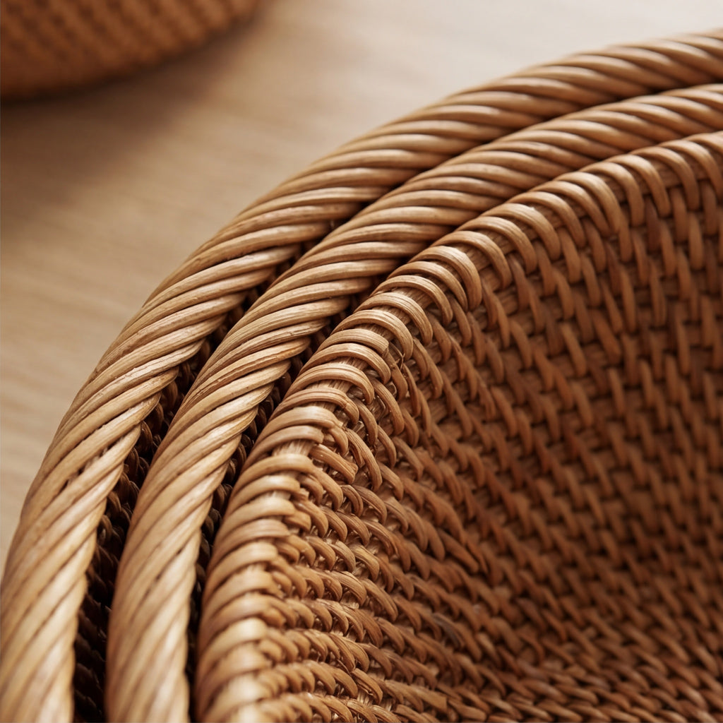 The Wicker Basket — Handwoven Natural Straw