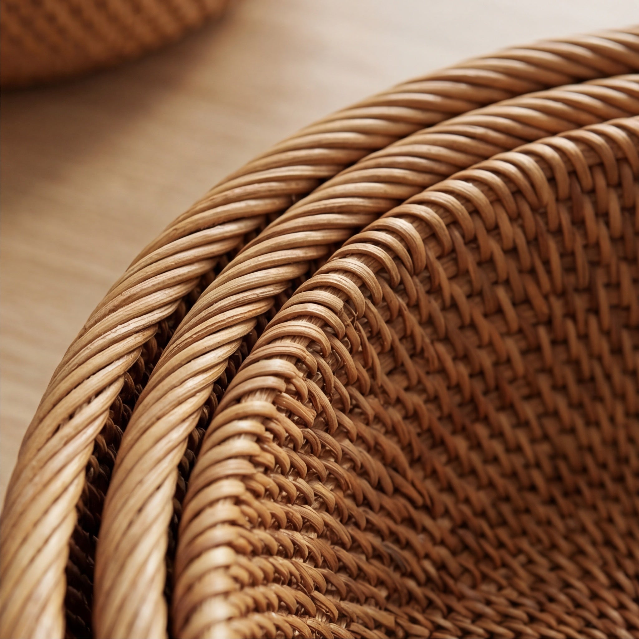 The Wicker Basket — Handwoven Natural Straw