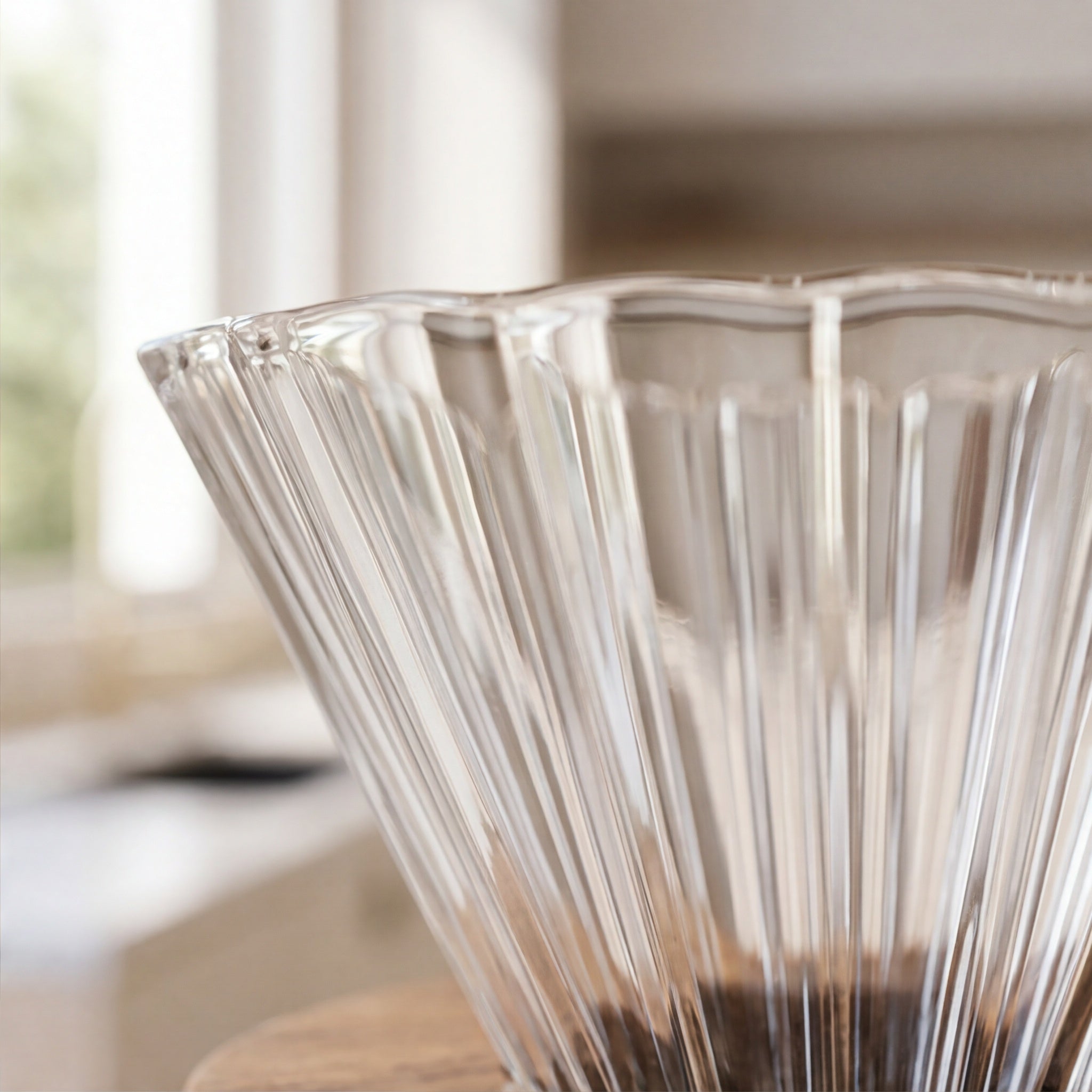 The Drip Stand — Glass Pour-Over Set with Wood Base