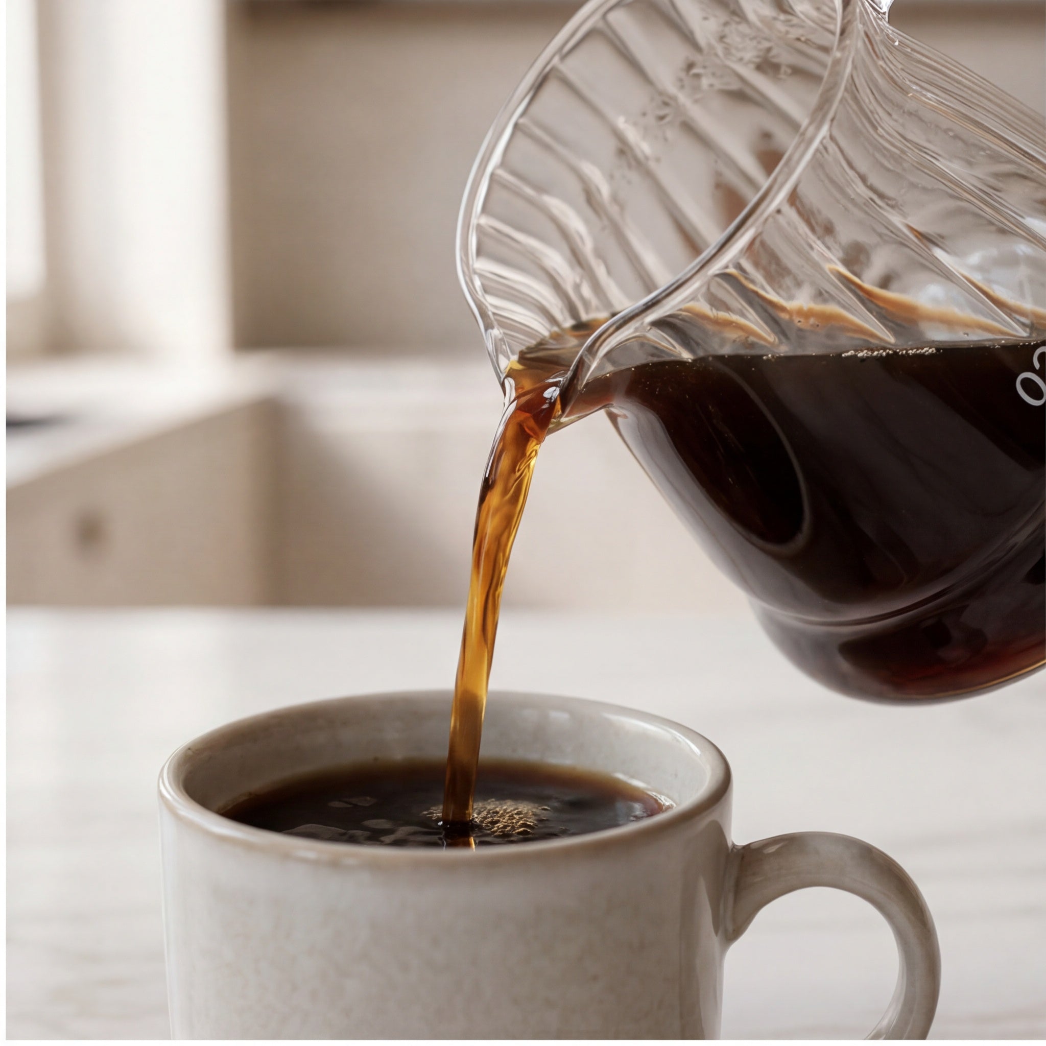 The Drip Stand — Glass Pour-Over Set with Wood Base